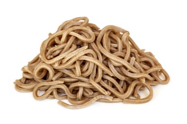 Beyaz izole Soba noodle