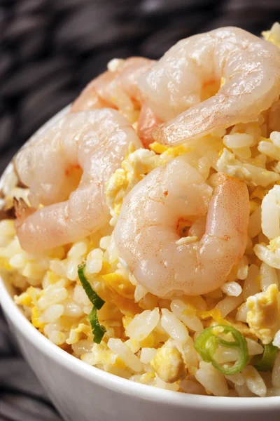새우 튀김 쌀 대만 스타일 — 스톡 사진