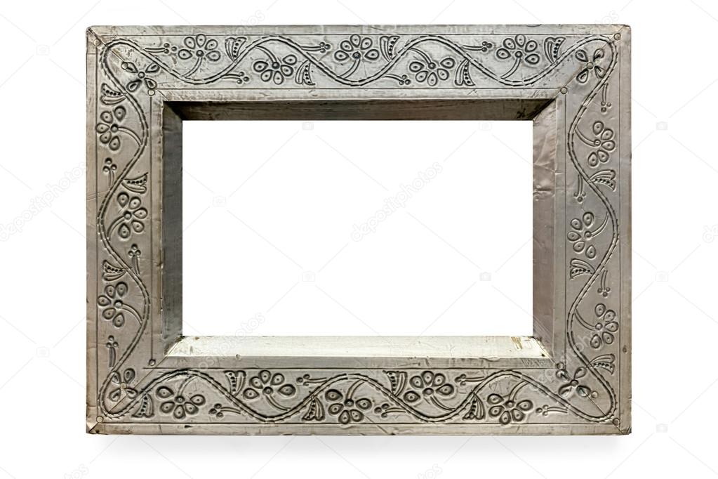 Pressed Metal Picture Frame Isolated