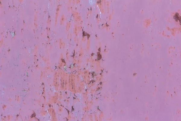 rusty metal pink wall with fallen off paint, rusty background