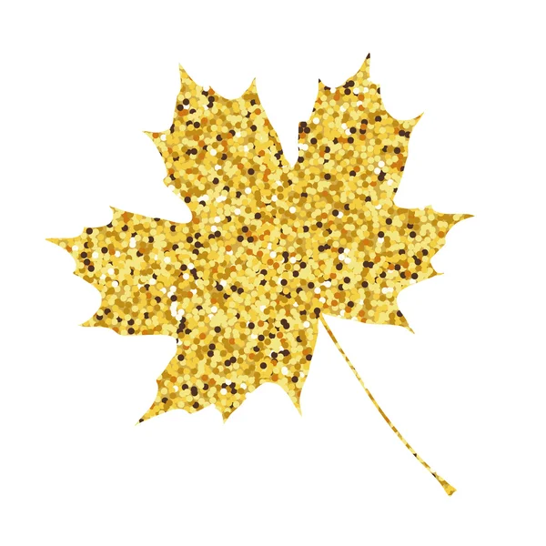 De daling van de herfst. Gouden maple leaf achtergrond. Vectorillustratie. — Stockvector