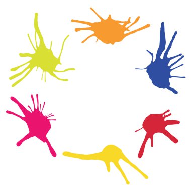 Renk lekelerinden çerçeve