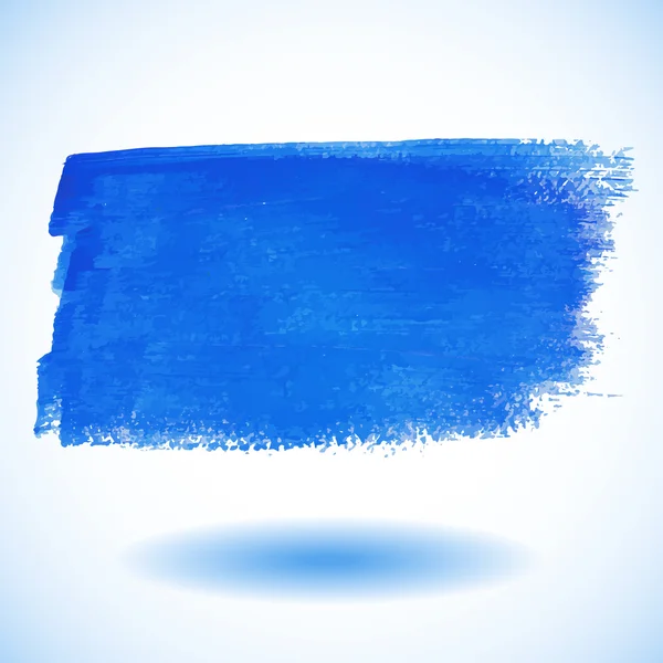 青の水彩画のバナー。ベクトル イラスト — ストックベクタ