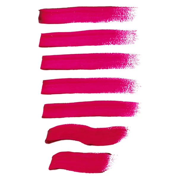 Magenta ink vector brush strokes — Stock Vector