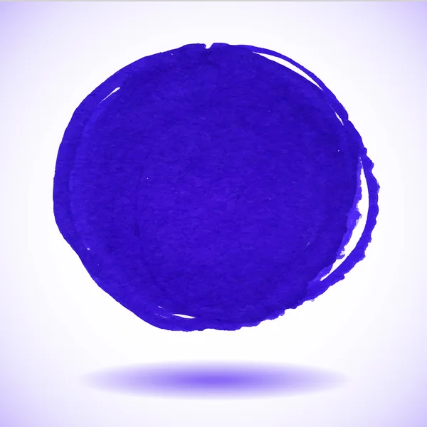 Tache de cercle de marqueur vectoriel bleu — Image vectorielle