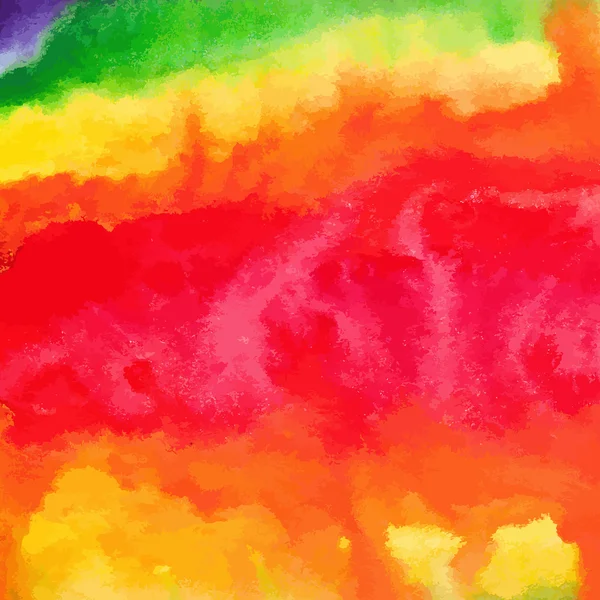 Rainbow vetor aquarela desenhado à mão baclground —  Vetores de Stock