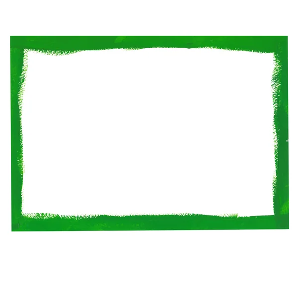 緑のグランジ フレーム — ストックベクタ