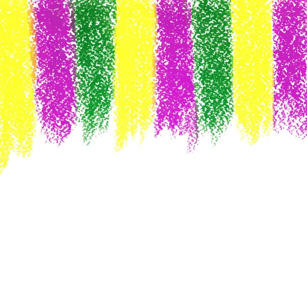 Vector Mardi Gras pastel crayon achtergrond — Stockvector