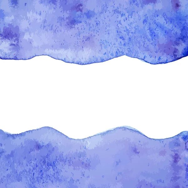 Blauer Vektor Aquarellfarbe Hintergrund — Stockvektor