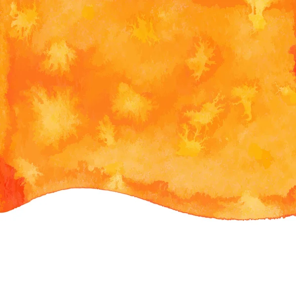 Orange Aquarell Farbe Vektor Hintergrund — Stockvektor