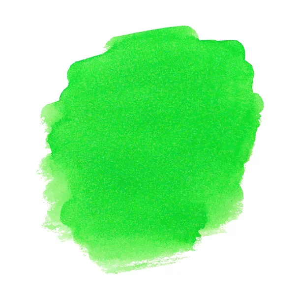 Mancha aquarela verde — Vetor de Stock