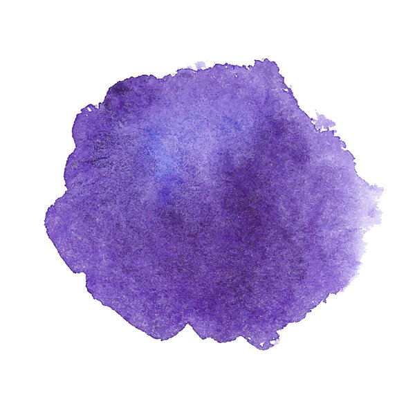 Violet watercolor spot