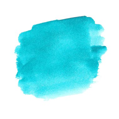 Turkuaz suluboya nokta