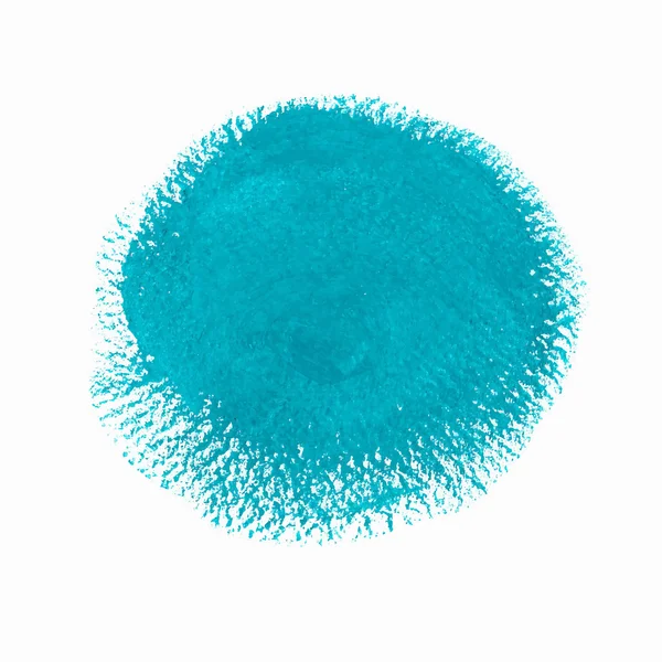 Turquoise acrylverf vector cirkel — Stockvector