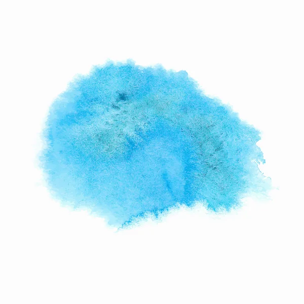 Mancha aquarela azul brilhante —  Vetores de Stock