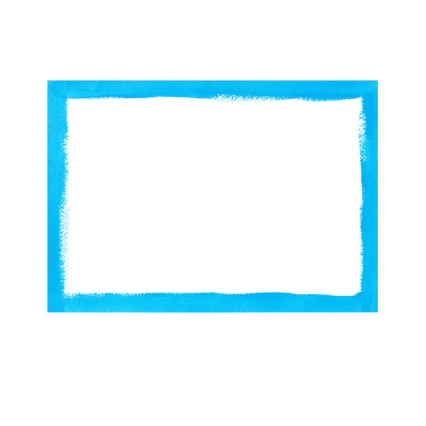 Ярко-синий гранж-кадр — стоковый вектор
