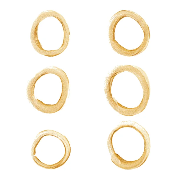 Gouden cirkel set — Stockvector