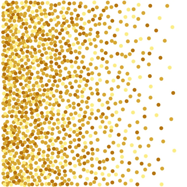 Abstract gouden confetti achtergrond — Stockvector