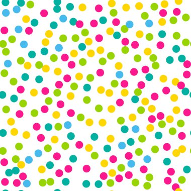 Konfeti seamless modeli. Parlak renkler.