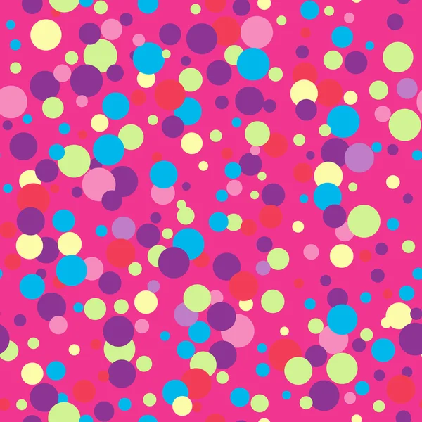 Wzór z koła kolorów. Polka dot. — Wektor stockowy