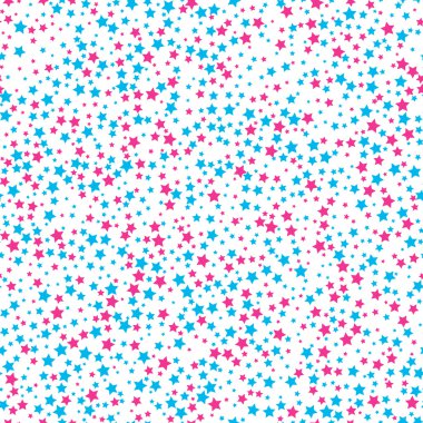 Parlak mavi ve kırmızı yıldız ile sorunsuz arka plan.