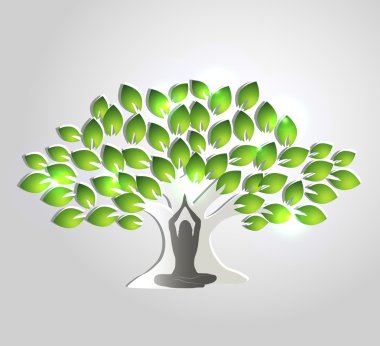 Yoga, meditasyon ve ağaç