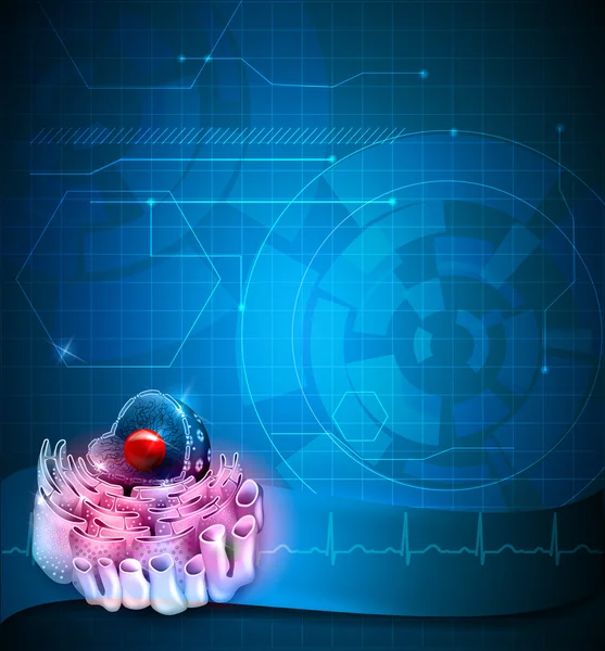 Latar belakang Nucleus Sel - Stok Vektor