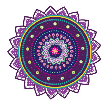 çiçek desen mandala