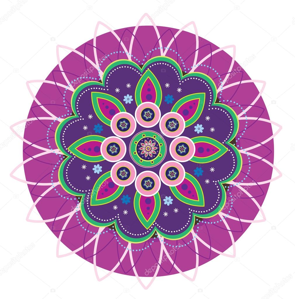 Flower pattern mandala