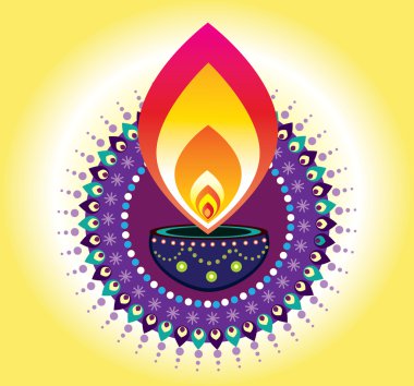 Diwali mum ışığı