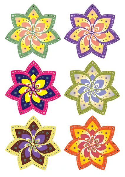 Set de flores — Archivo Imágenes Vectoriales