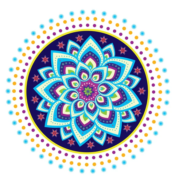 Modèle de fleur mandala — Image vectorielle