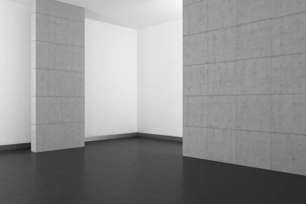 Beton duvar ve karanlık kat boş modern banyo 