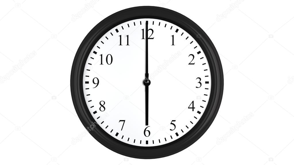 Reloj 3D realista a las en punto — Foto de stock #79273946