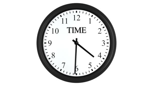 Il tempo è denaro visualizzato su orologio rotante — Video Stock
