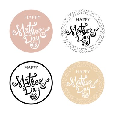 Mutlu anneler günü yazı. El yapımı hat.