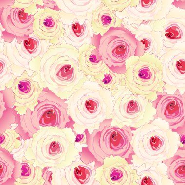 Dikişsiz gül deseni