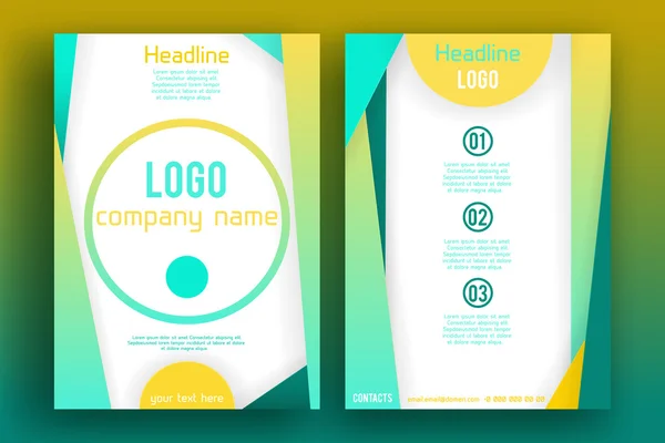 Vector Brochure Flyer ontwerp lay-out sjabloon 006 — Stockvector