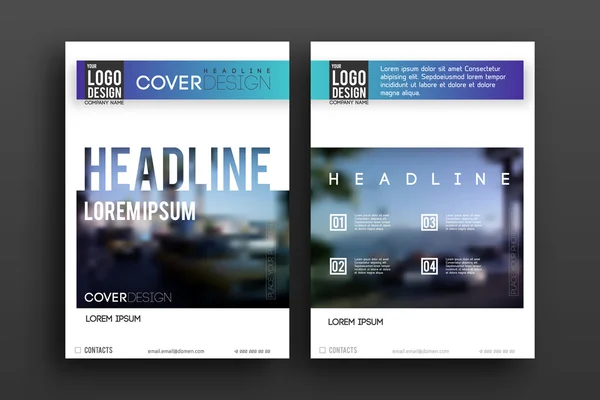 ベクトルのパンフレットのデザイン ・ レイアウト ・ テンプレート — ストックベクタ