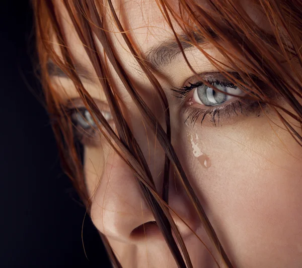 Beauty girl cry — Stock Photo, Image