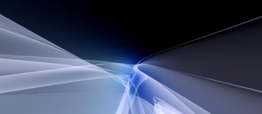 Mavi arka plan ile yumuşak eğriler