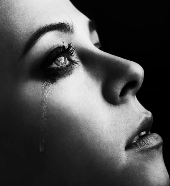 Beauty girl cry — Stock Photo, Image