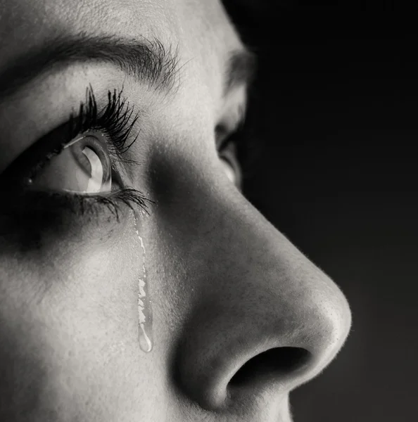 Bellezza ragazza piangere — Foto Stock