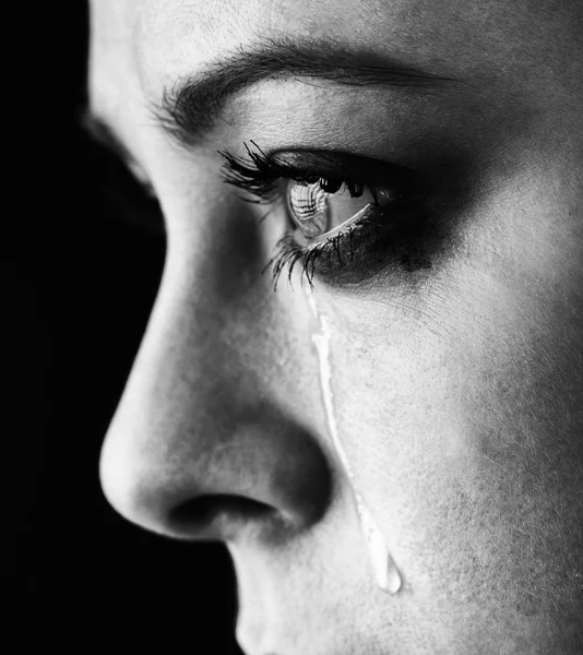 Beauty girl cry — Stock Photo, Image