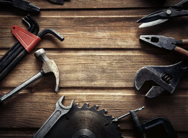 Grungy old tools — Stock Photo, Image