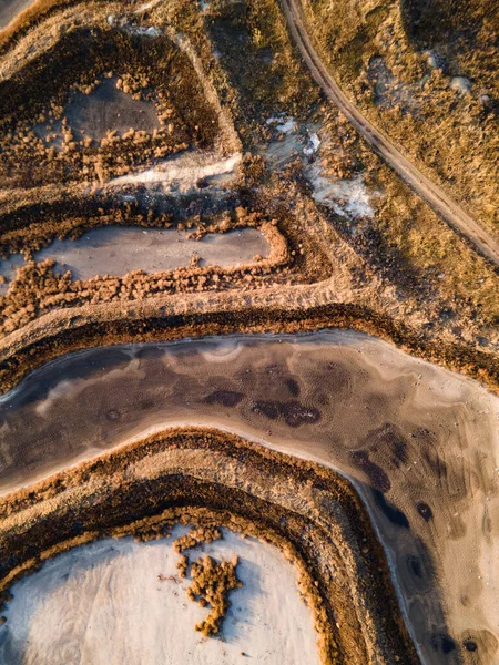 Formas Geométricas Abstractas Parcelas Agrícolas Vista Aérea Sobre Campo Imágenes de stock libres de derechos