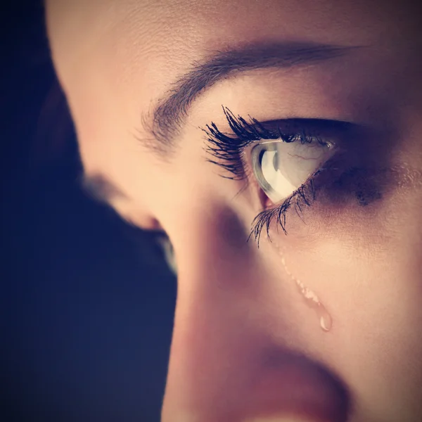 Beauty girl cry — Stock Photo, Image