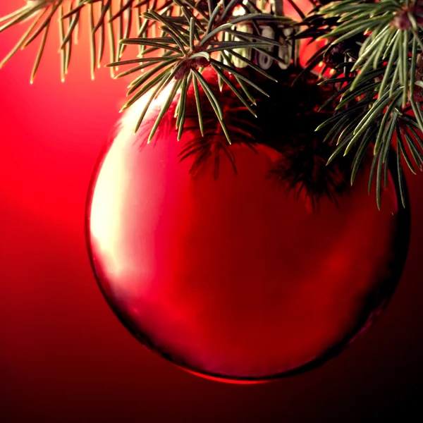 Brinquedo de Natal em uma árvore de Natal — Fotografia de Stock