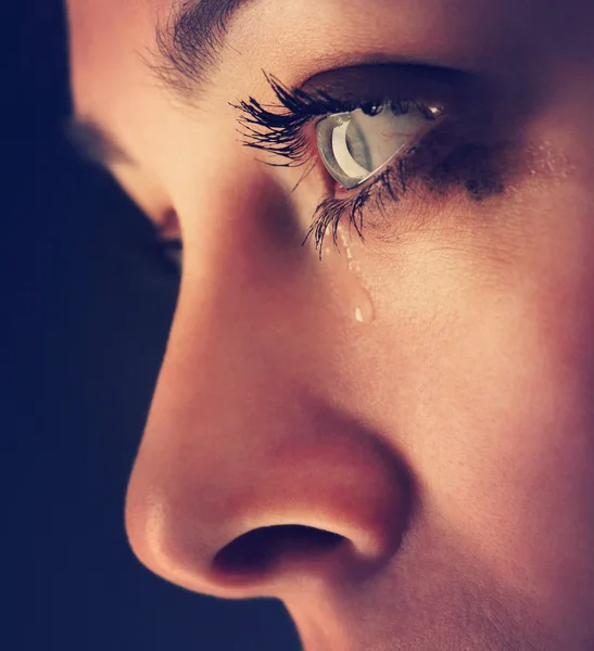 Beauty girl cry — Stock Photo, Image