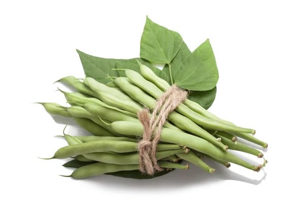 녹색 콩 잔뜩 밧줄으로 묶어 — 스톡 사진